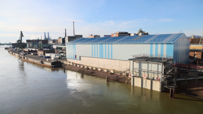 Außenansicht des Flusswasseraufbereitungswerks