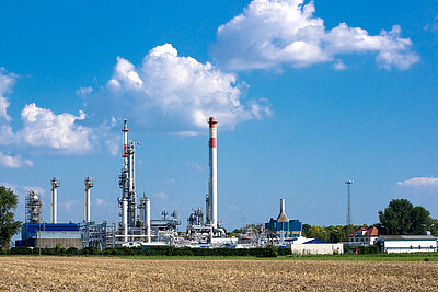 Außenansicht auf das Industriegelände