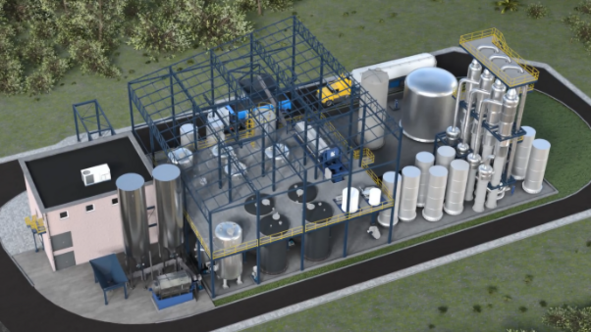 3D Modell einer Silikatanlage