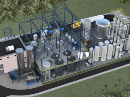 3D Modell einer Silikatanlage