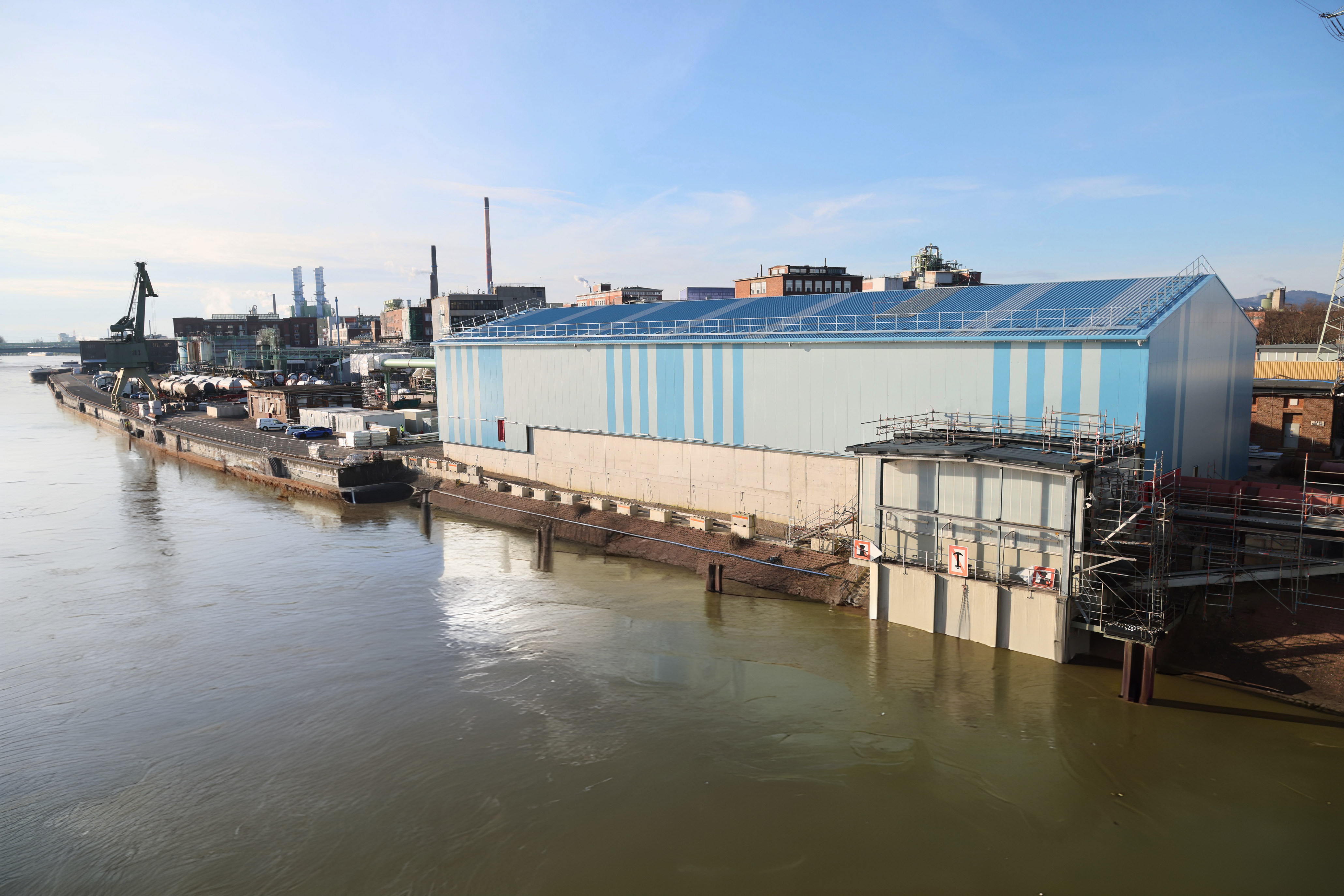 Außenansicht des Flusswasseraufbereitungswerks